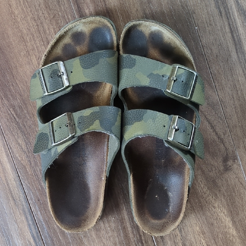 Birkenstock Arizona Camo Sandals, Size 40